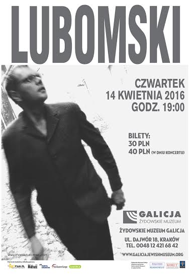 Mariusz Lubomski – plakat (źródło: materiały prasowe organizatora)