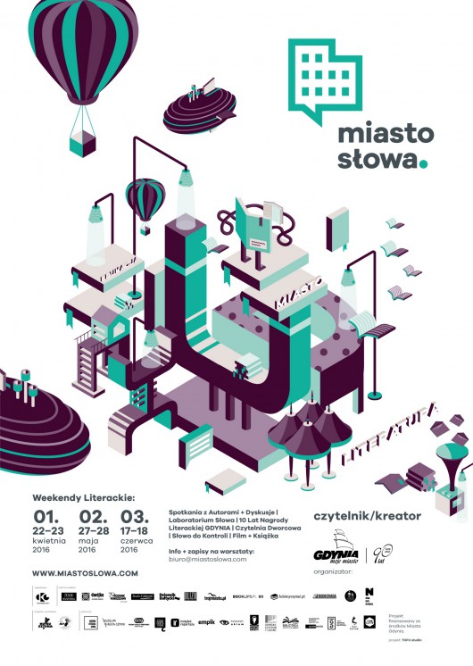 Festiwal Miasto Słowa – Czytelnik/Kreator – plakat (źródło: materiały prasowe)