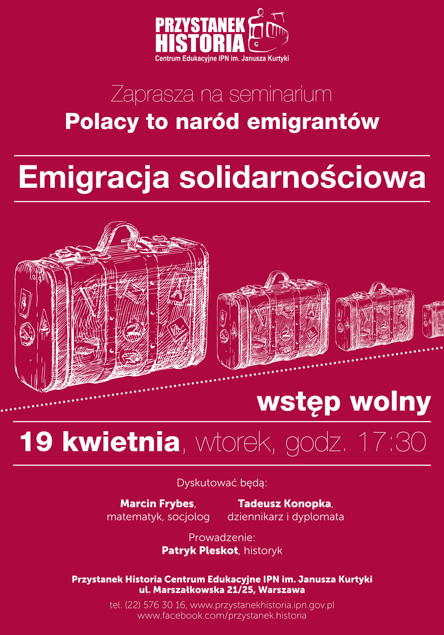 „Polacy to naród emigrantów”, plakat (źródło: materiały prasowe organizatora)