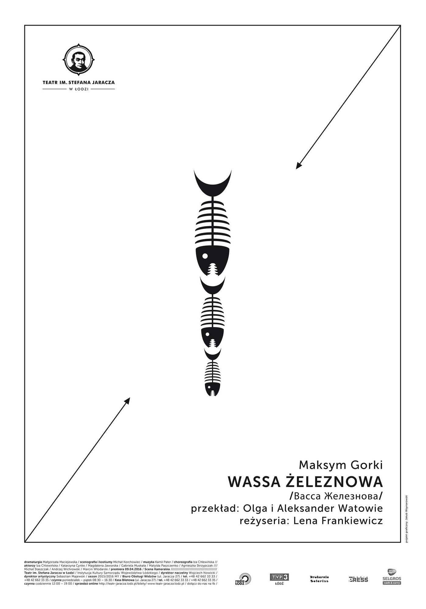„Wassa Żeleznowa”, reż. Lena Frankiewicz, plakat (źródło: materiały prasowe)
