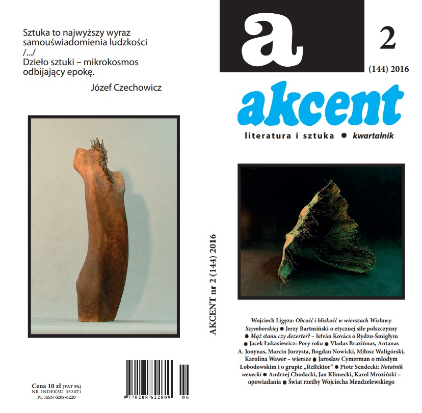 „Akcent” – okładka (źródło: materiały prasowe wydawcy)
