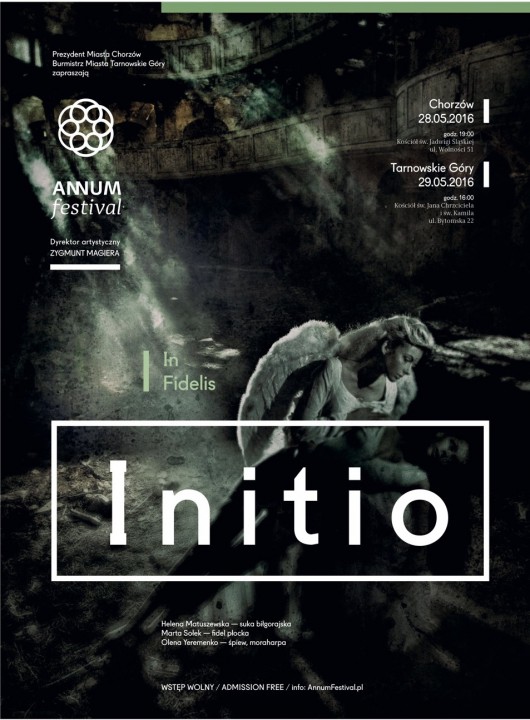 „Initio. ANNUM Festival” – plakat (źródło: materiały prasowe organizatora)