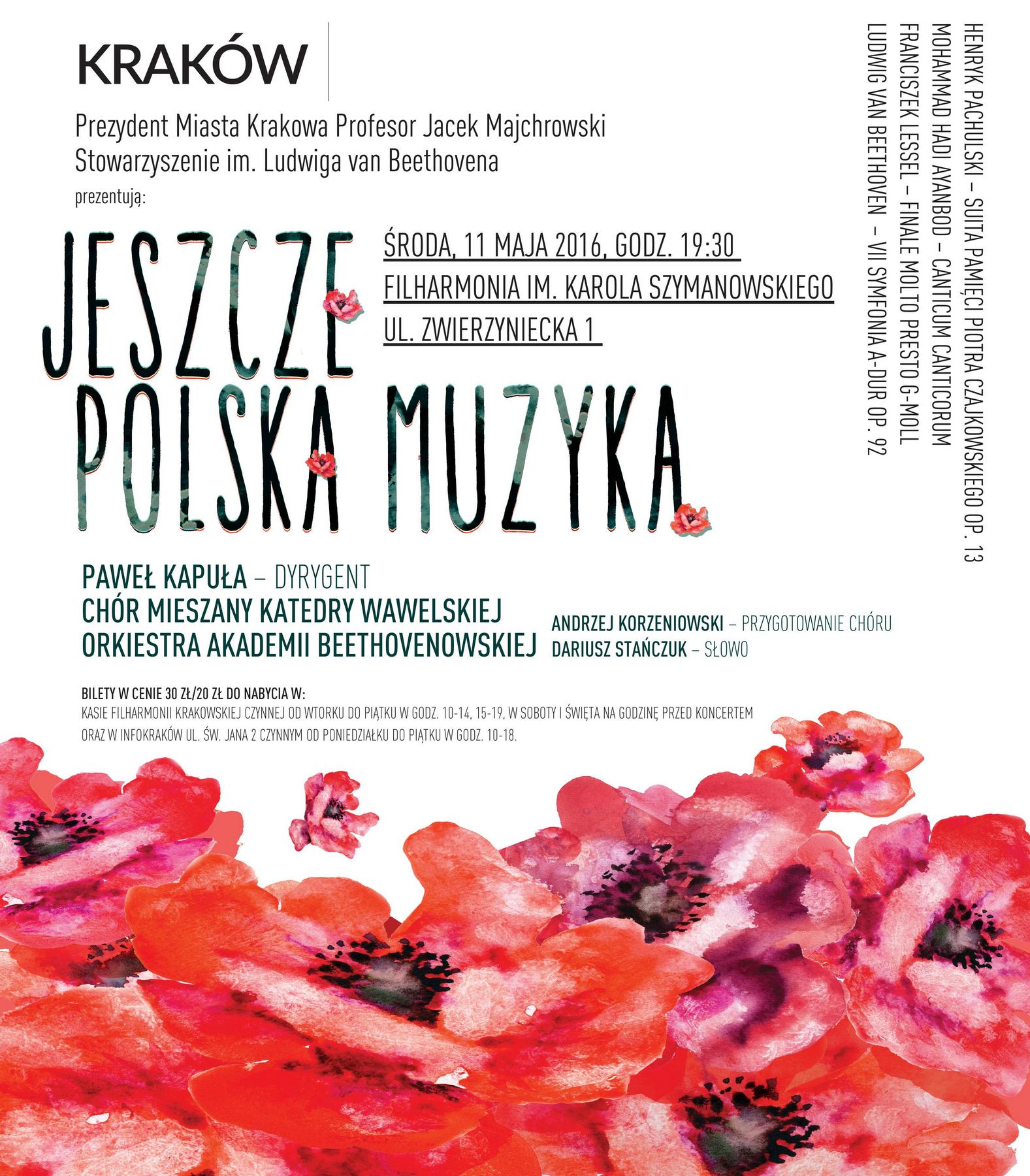 „Jeszcze polska muzyka” – plakat (źródło: materiały pasowe organizatora)