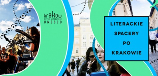 „Literackie spacery po Krakowie” – plakat (źródło: materiały prasowe organizatora)