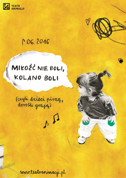„Miłość nie boli, kolano boli”, reż. Artur Romański – plakat (źródło: materiały prasowe organizatora)