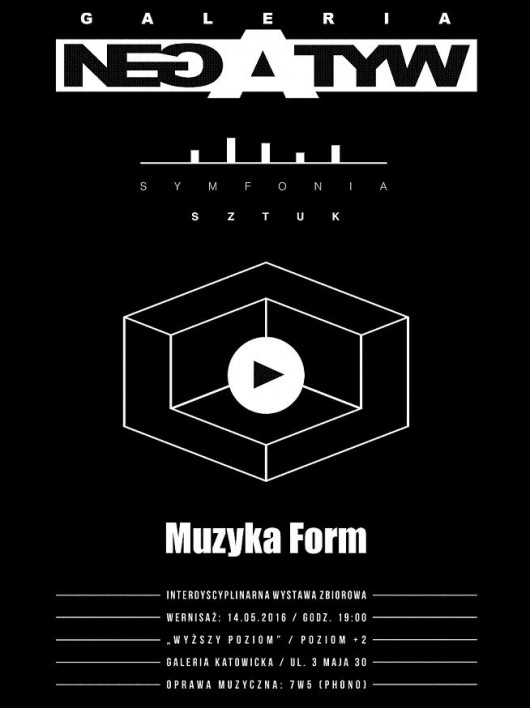 „Symfonia Sztuk – Muzyka Form”, plakat (źródło: materiały prasowe organizatora)