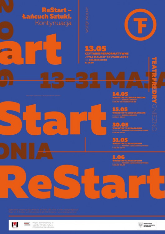 „ReStart – Łańcuch Sztuki. Kontynuacja”– plakat (źródło: materiały prasowe organizatora)