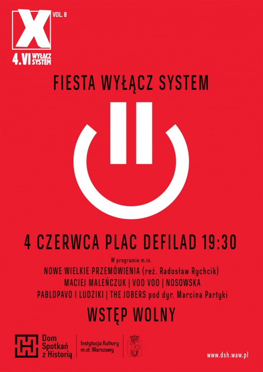 „Święto Wolności: festiwal Wyłącz System vol. 8” – plakat (źródło: materiały prasowe organizatora)