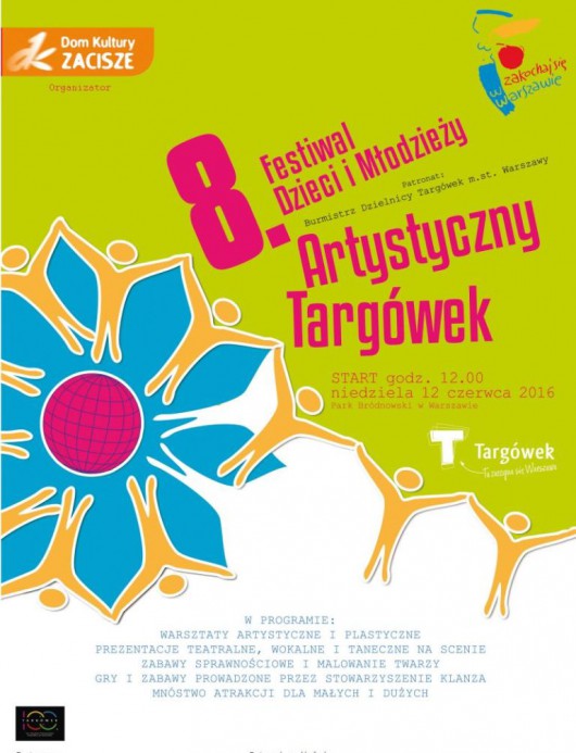 8. Festiwal Dzieci i Młodzieży Artystyczny Targówek – plakat (źródło: materiały prasowe organizatora)