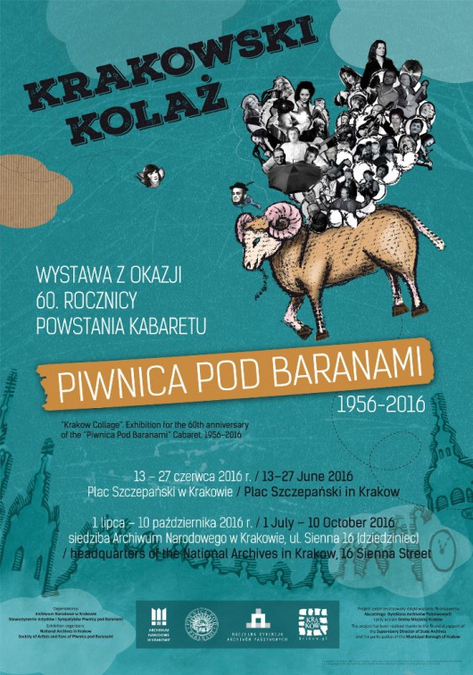 „Krakowski Kolaż”, Piwnica pod Baranami – plakat (źródło: materiały prasowe organizatora)