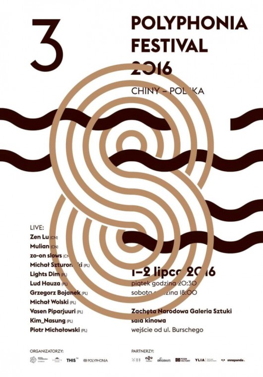 Polyphonia Festival 2016, plakat, Zachęta, Warszawa (źródło: materiały organizatora)