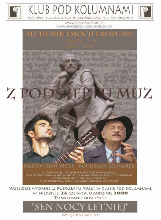 „Z podszeptu muz”, Bogusław Bednarek, Martin Złotnicki (źródło: materiały prasowe organizatora)