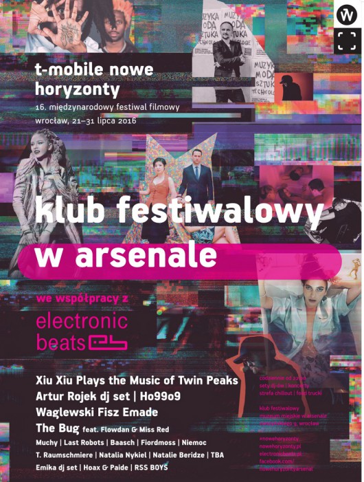 „16. Międzynarodowy Festiwal Filmowy T-Mobile Nowe Horyzonty” – plakat (źródło: materiały prasowe organizatora)