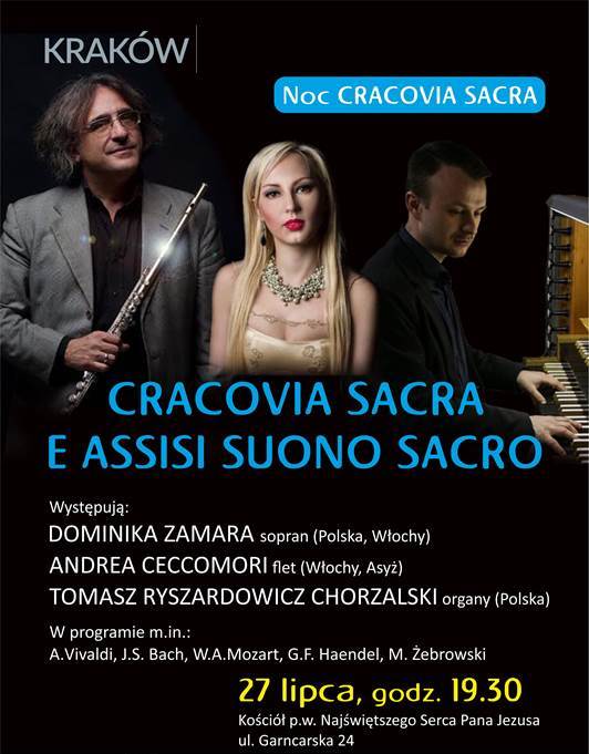 „Cracovia Sacra e Assisi Suono Sacro” – plakat (źródło: materiały prasowe organizatora)