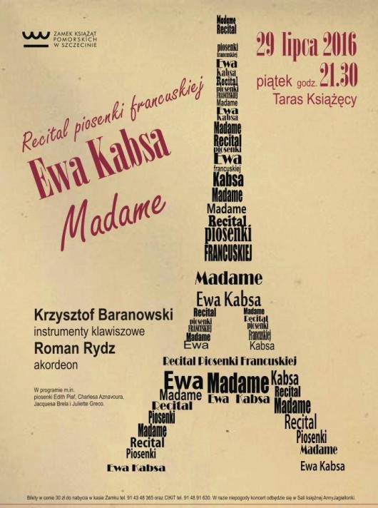 Ewa Kabsa, „Madame” – plakat (źródło: materiały prasowe organizatora)