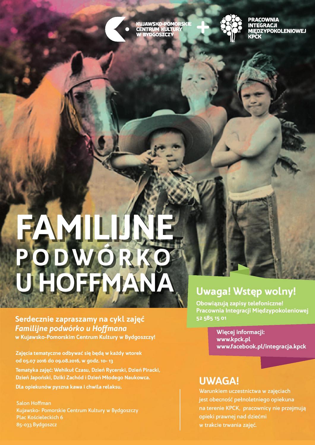 „Familijne podwórko u Hoffmanna” – plakat (źródło: materiały prasowe organizatora)