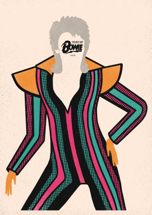 David Bowie, plakat Dawida Ryskiego (źródło: mat. pras. organizatora)