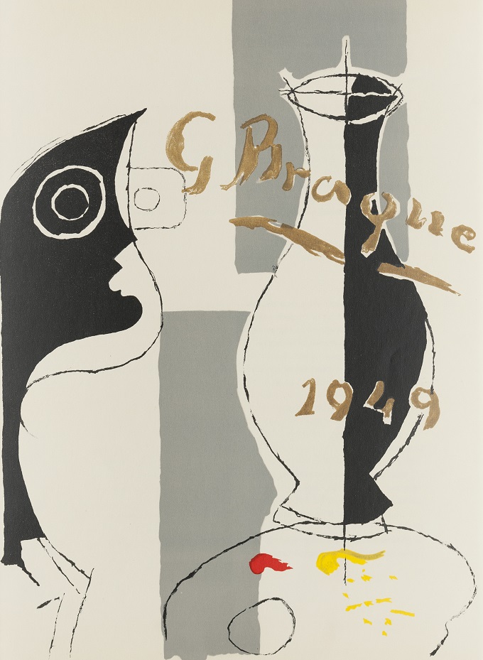 Georges Braque, Litografia z czasopisma „Derriere le miroir”, 1962/1963, Muzeum Marca Chagalla w Witebsku (źródło: materiały prasowe organizatora)