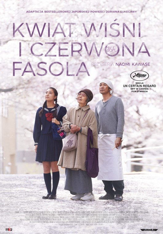 „Kwiat wiśni i czerwona fasola”, reż. Naomi Kawase, plakat (źródło: materiały prasowe)