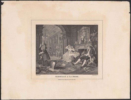 Thomas Cook (1744–1818), „Modne małżeństwo. Znudzona para”, 1808, miedzioryt (źródło: materiały prasowe organizatora) 