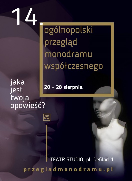 „14. Ogólnopolski Przegląd Monodramu Współczesnego” – plakat (źródło: materiały prasowe organizatora)