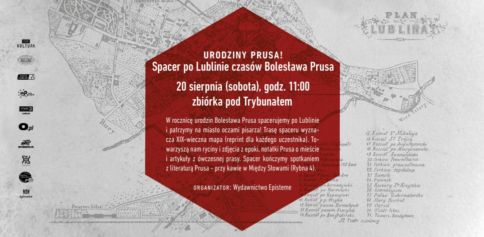 Spacer po Lublinie czasów Bolesława Prusa (źródło: mat. pras. organizatora)