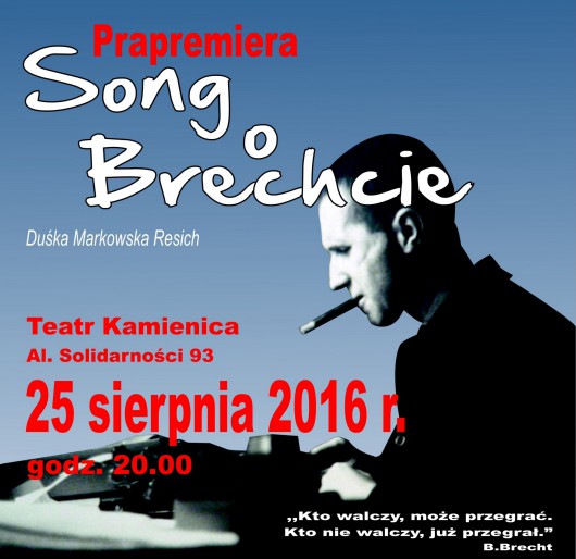 „Song o Brechcie” – plakat (źródło: materiały prasowe organizatora)