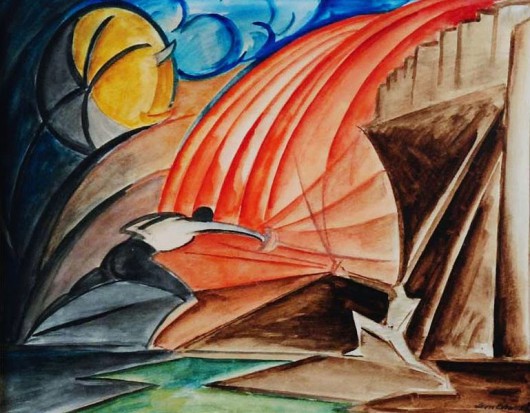 Leon Chwistek, „Szermierka”, 1925 (źródło: creative commons)