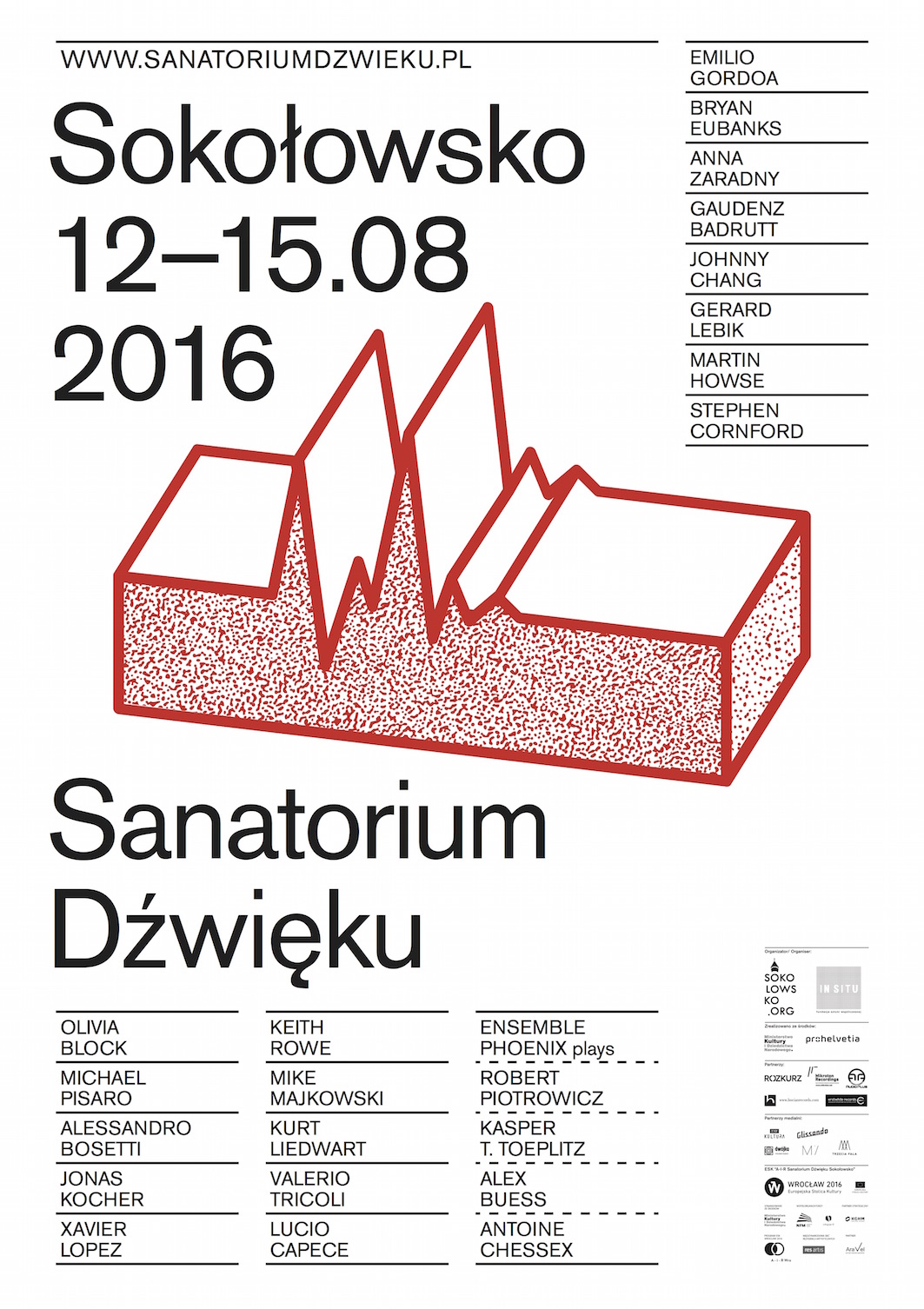 „Sanatorium dźwięku” – plakat (źródło: materiały prasowe organizatora)