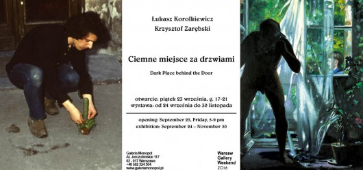 Łukasz Korolkiewicz i Krzysztof Zarębski, „Ciemne miejsce za drzwiami” (źródło: materiały prasowe organizatora)