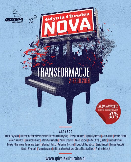 „Festiwal Gdynia Classica Nova” – plakat (źródło: materiały prasowe organizatora)