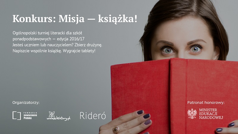 „Konkurs: Misja – Książka!” (źródło: mat. pras. organizatora)