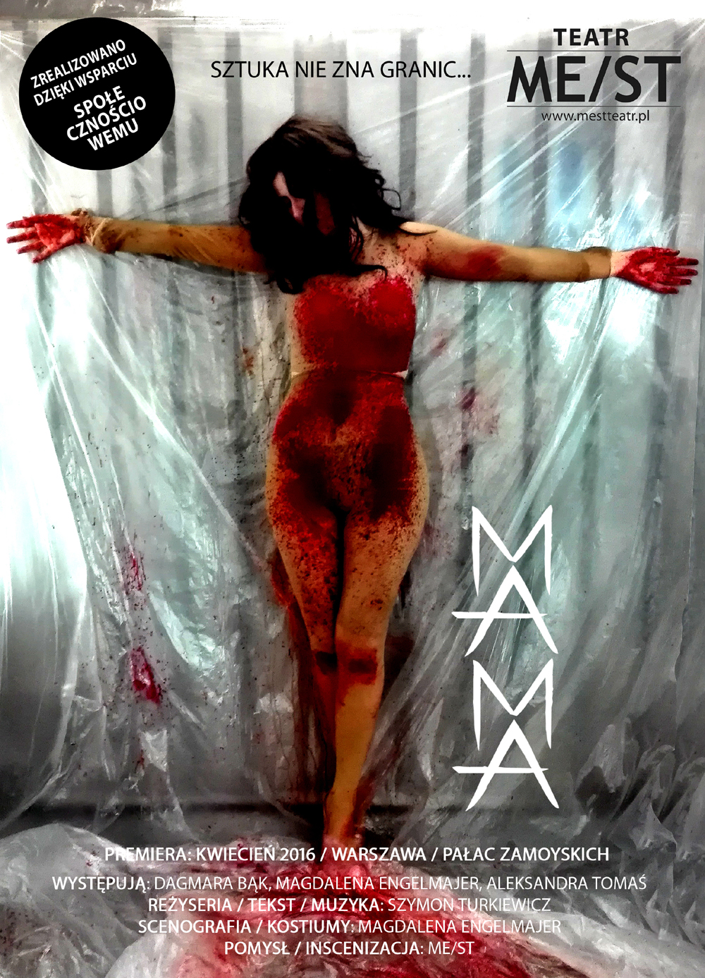 Teatr ME/ST, „Mama” – plakat (źródło: materiały prasowe organizatora)