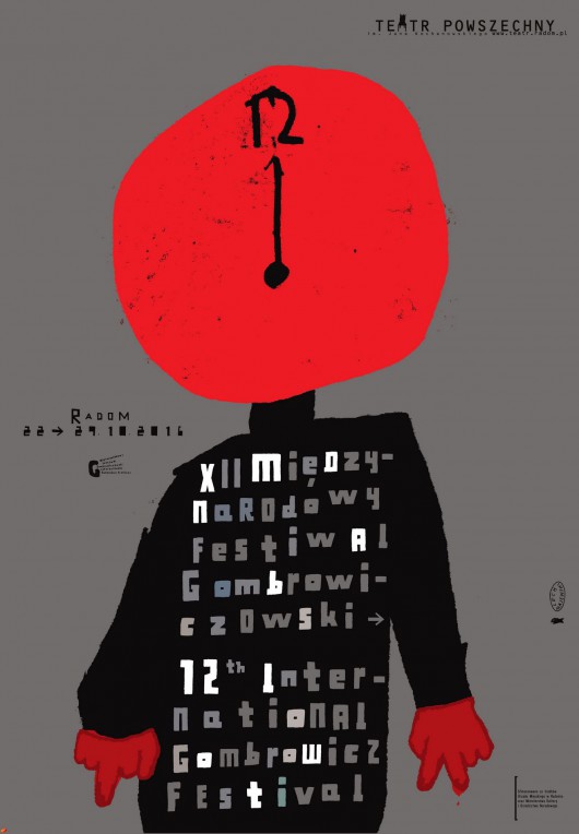 „12. Międzynarodowy Festiwal Gombrowiczowski” – plakat (źródło: materiały prasowe organizatora)