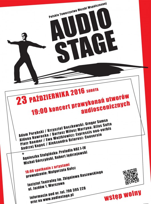 „Audio Stage 2016” – plakat (źródło: materiały prasowe organizatora)