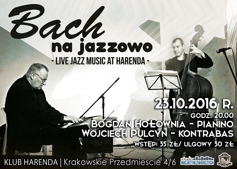 „Bach na jazzowo” – plakat (źródło: materiały prasowe organizatora)