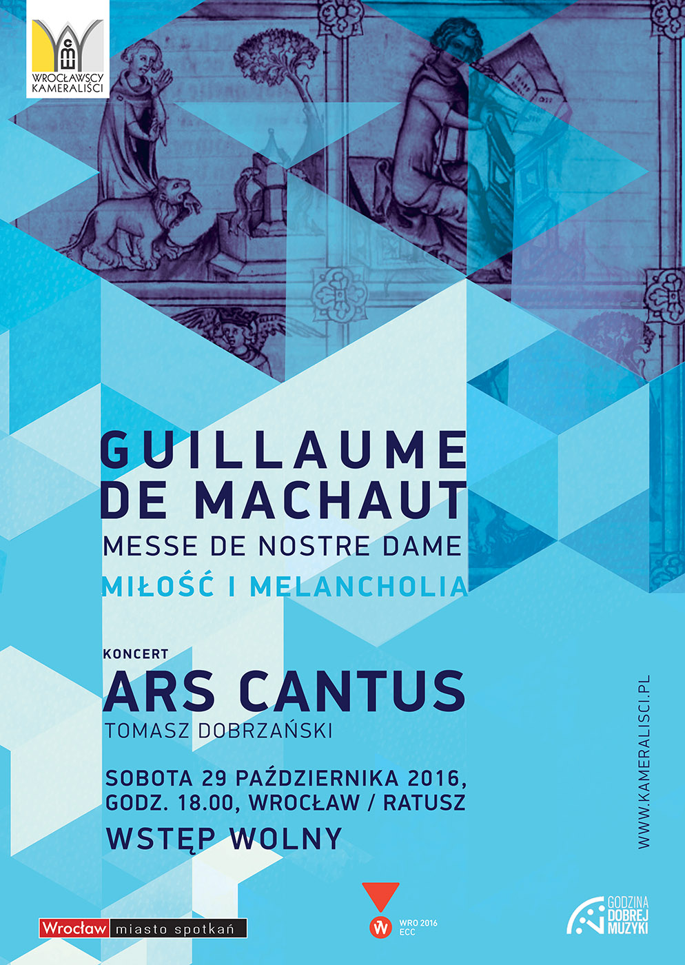 „Guillaume de Mauchaut – Mese de Nostre Dame oraz Miłość i Melancholia” – plakat (źródło: materiały prasowe organizatora)