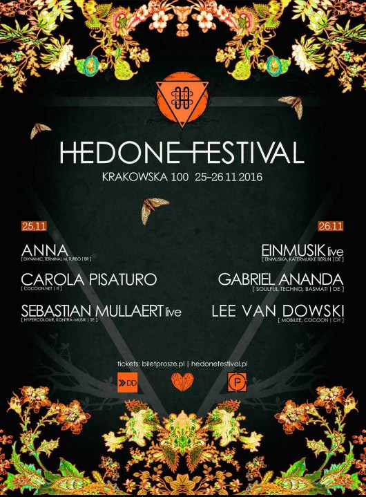 „Hedone Festival 2016” – plakat (źródło: materiały prasowe organizatora)