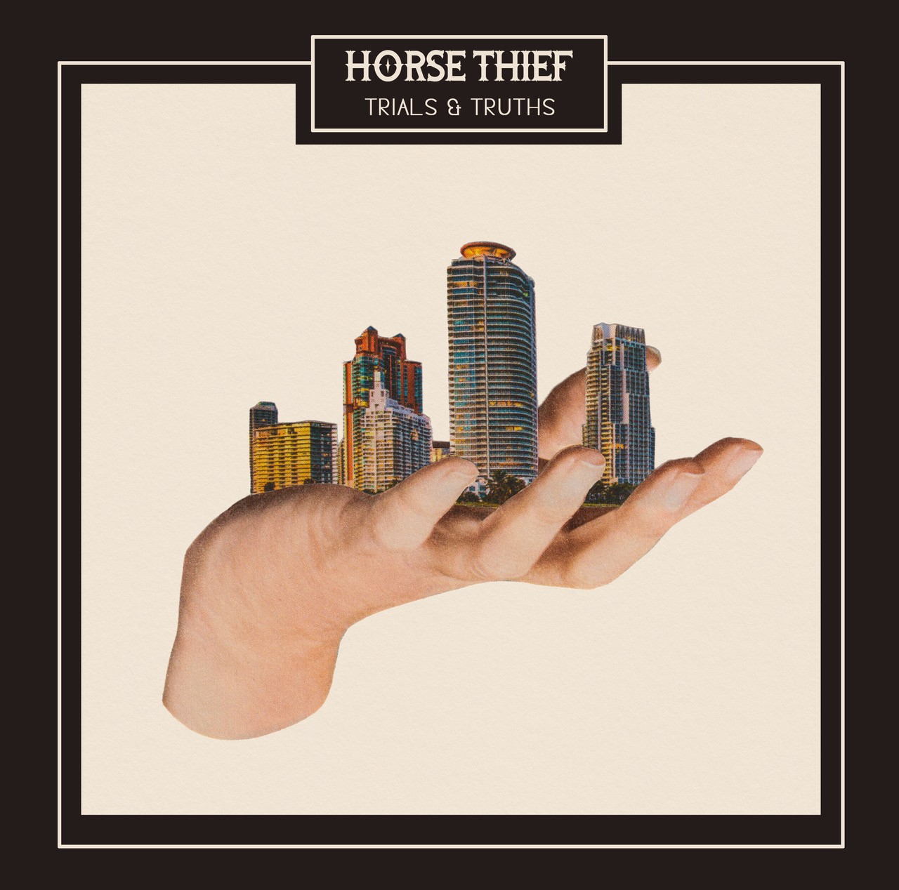 Horse Thief, „Trials And Truths” – okładka płyty (źródło: materiały prasowe wydawcy)