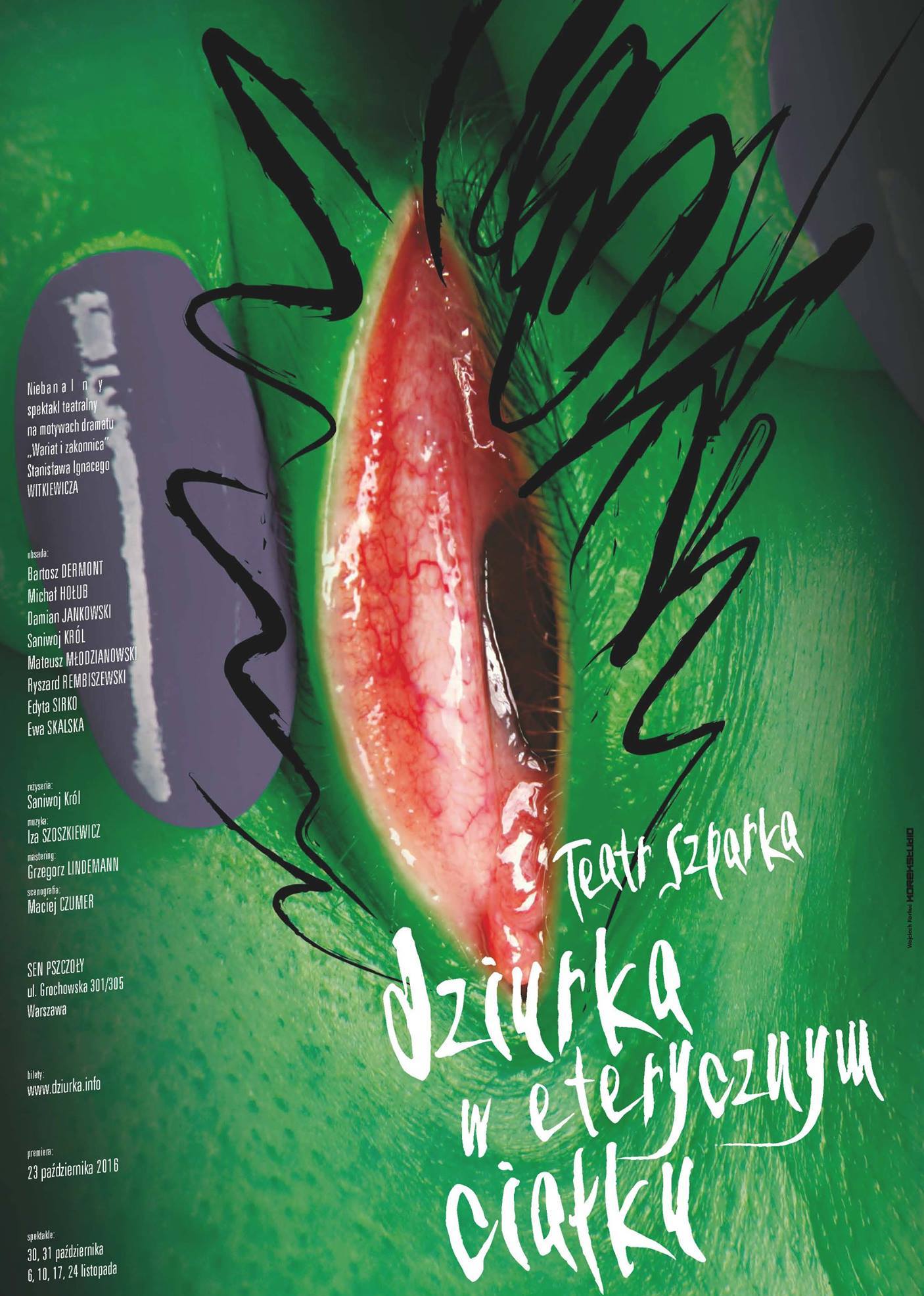 „Dziurka w eterycznym ciałku” – plakat (źródło: materiały prasowe organizatora)