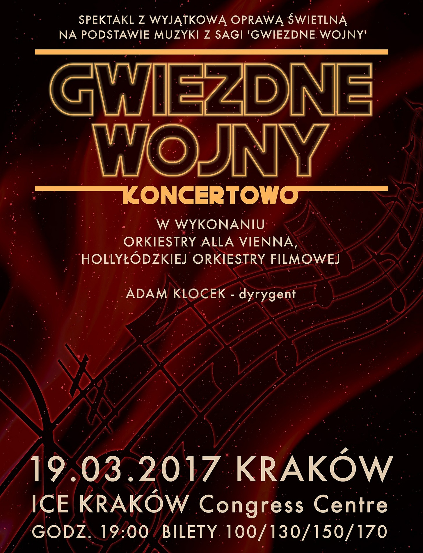 „Gwiezdne Wojny Koncertowo” – plakat (źródło: materiały prasowe organizatora)