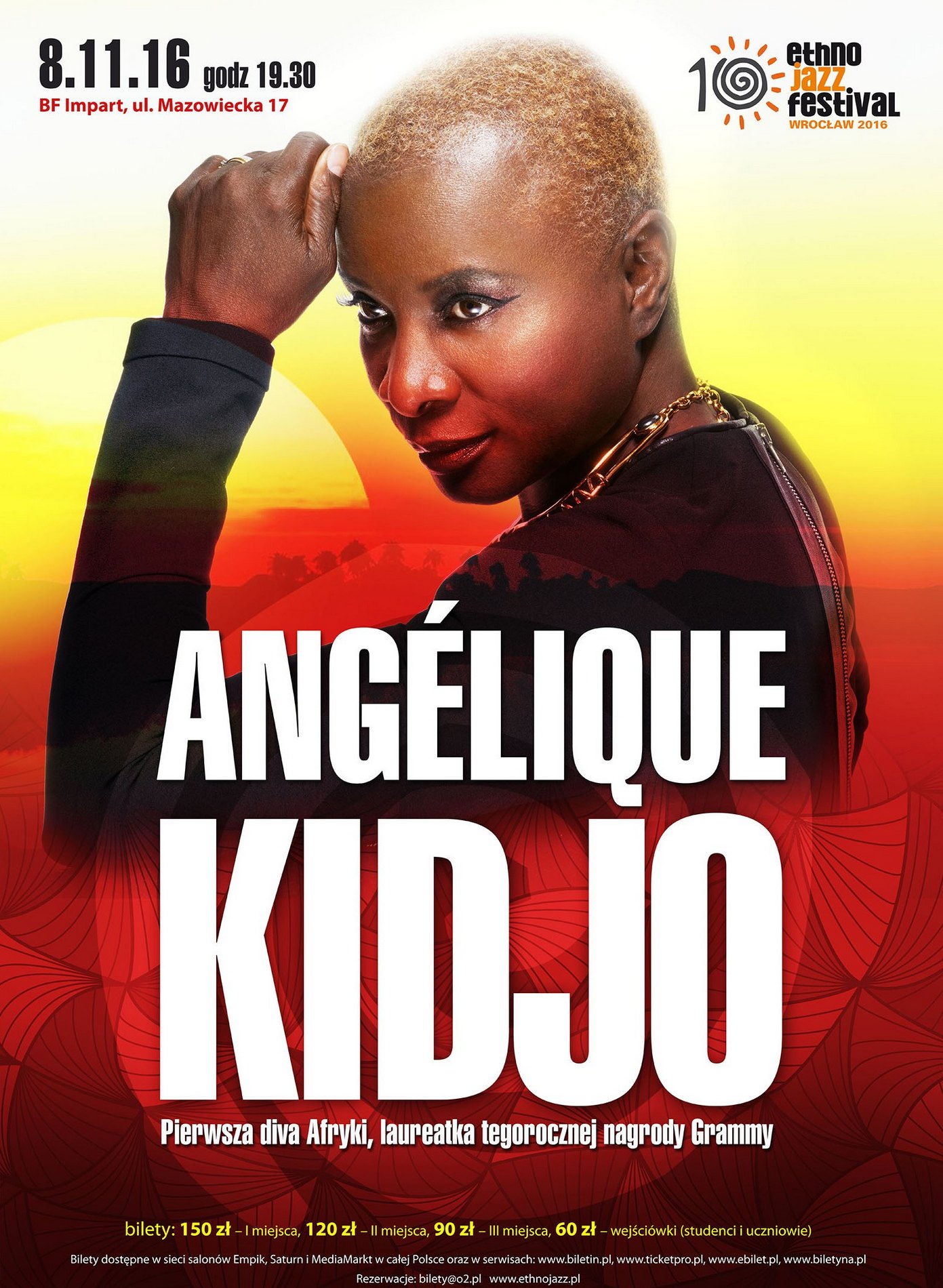 Angélique Kidjo – plakat (źródło: materiały prasowe organizatora)