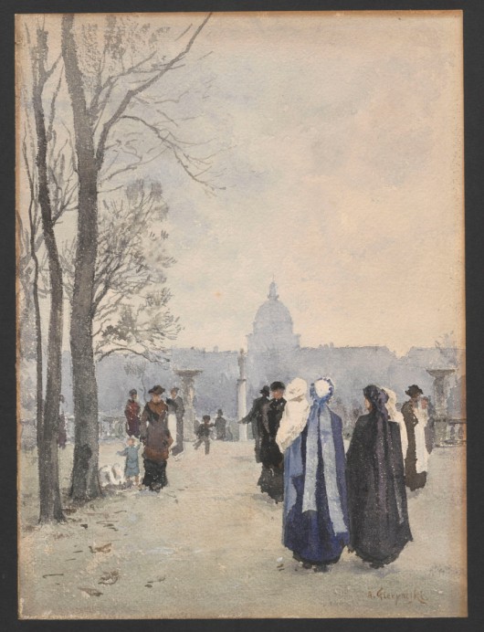 Rys. Aleksander Gierymski, „Przechadzka w parku”, 1891–1893 (źródło: materiały prasowe organizatora)