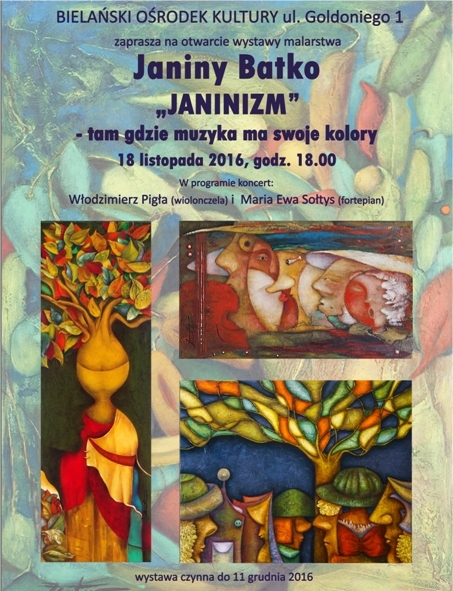Janina Batko, „Janinizm” – plakat (źródło: materiały prasowe organizatora)
