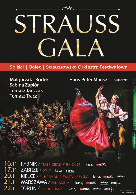 „Strauss Gala” – plakat (źródło: materiały prasowe organizatora)