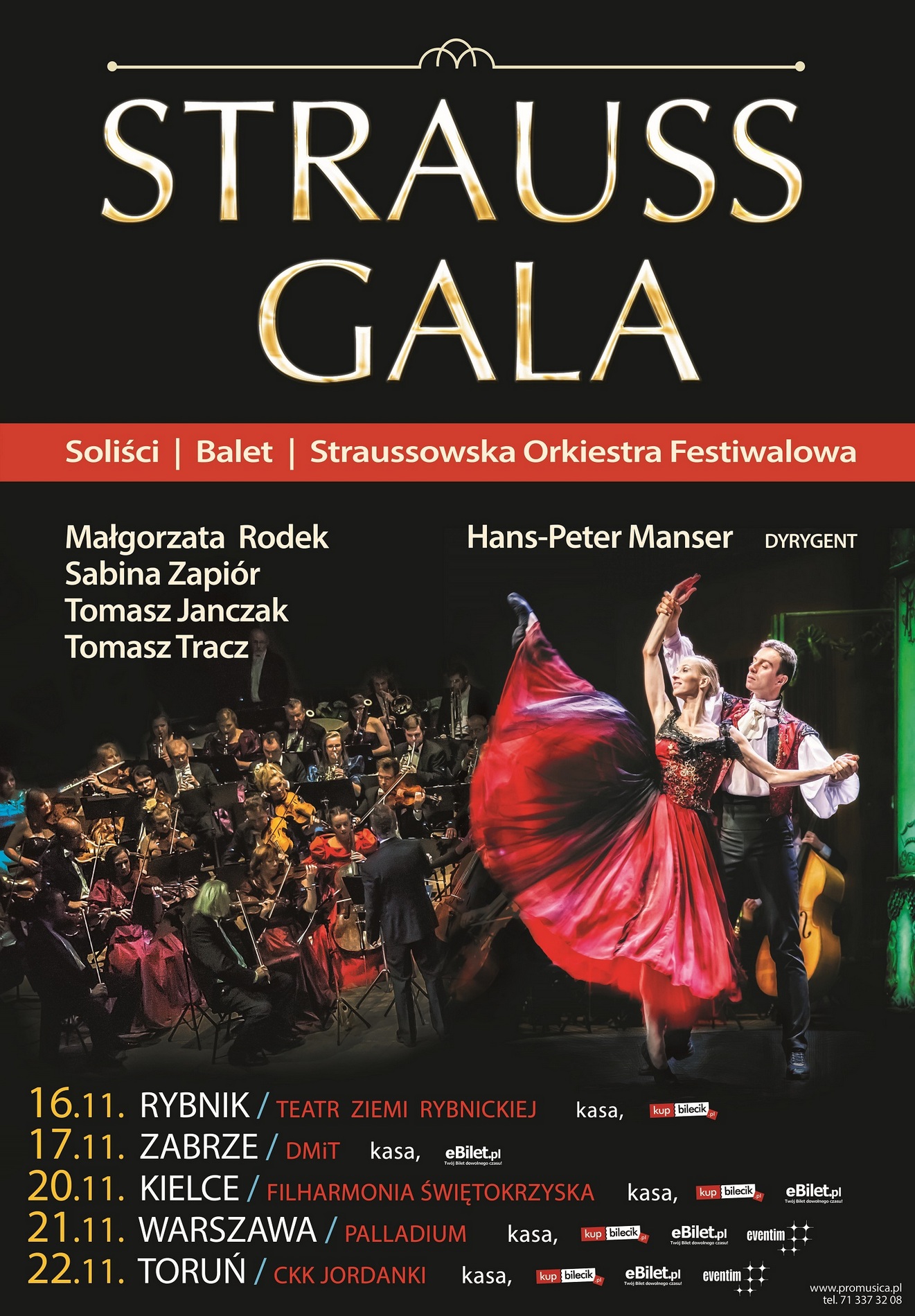 „Strauss Gala” – plakat (źródło: materiały prasowe organizatora)