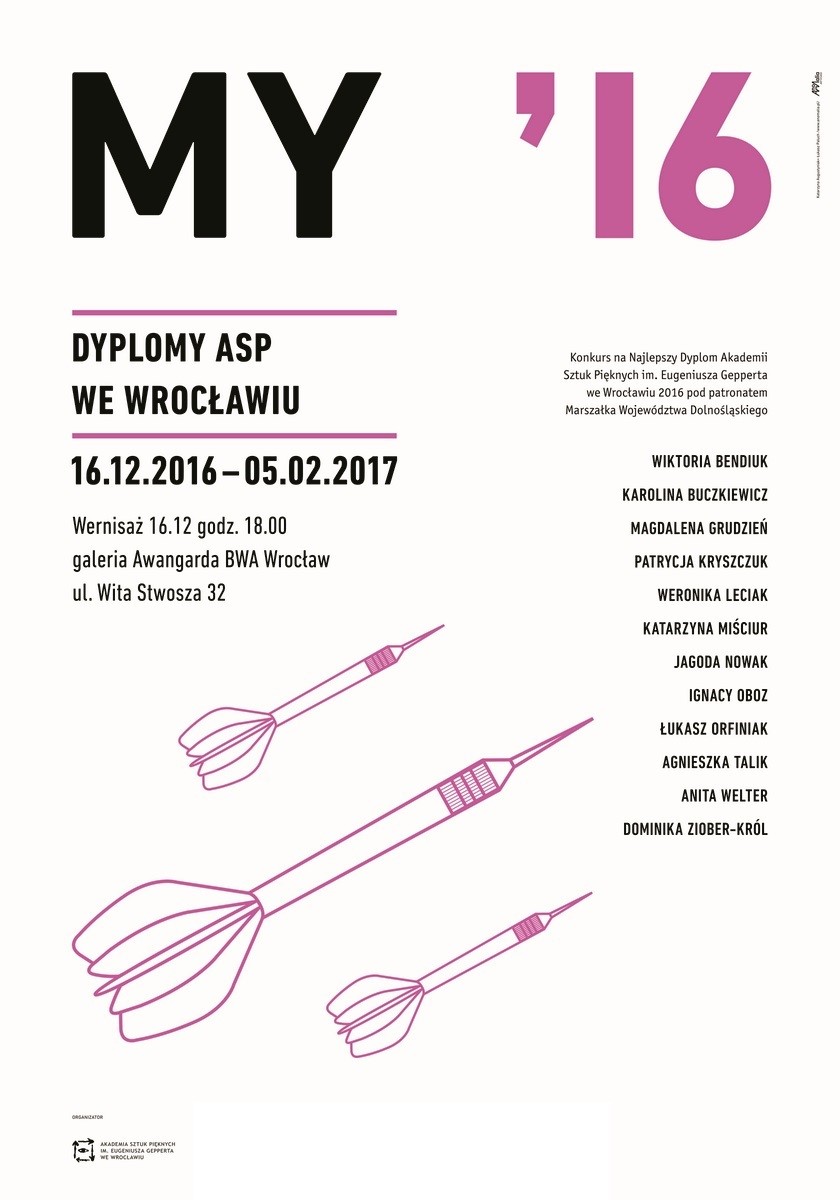 My'16 Najlepsze Dyplomy ASP we Wrocławiu (źródło: materiały prasowe organizatora)