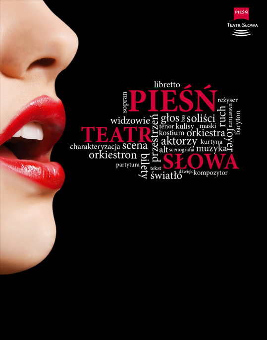 Cykl koncertów „Pieśń – Teatr Słowa”, plakat (źródło: materiały prasowe organizatora)