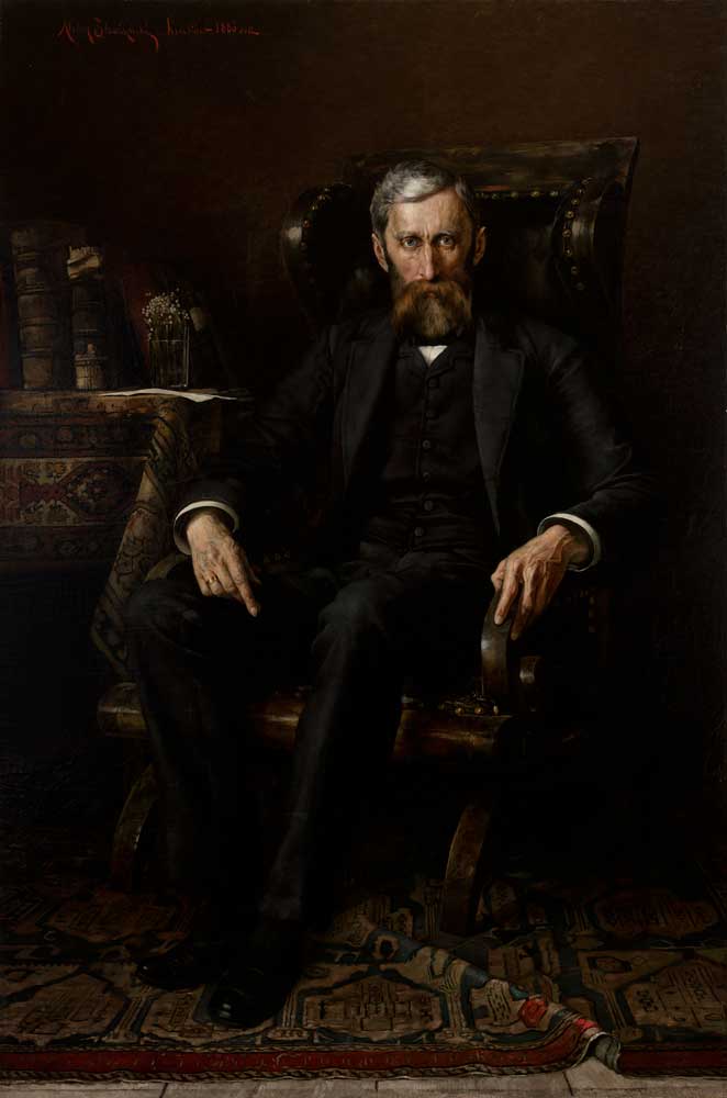Aleksy Strażyński (1859-1902), „Portret Adama Asnyka”, Kraków, 1886 (źródło: materiały prasowe organizatora)