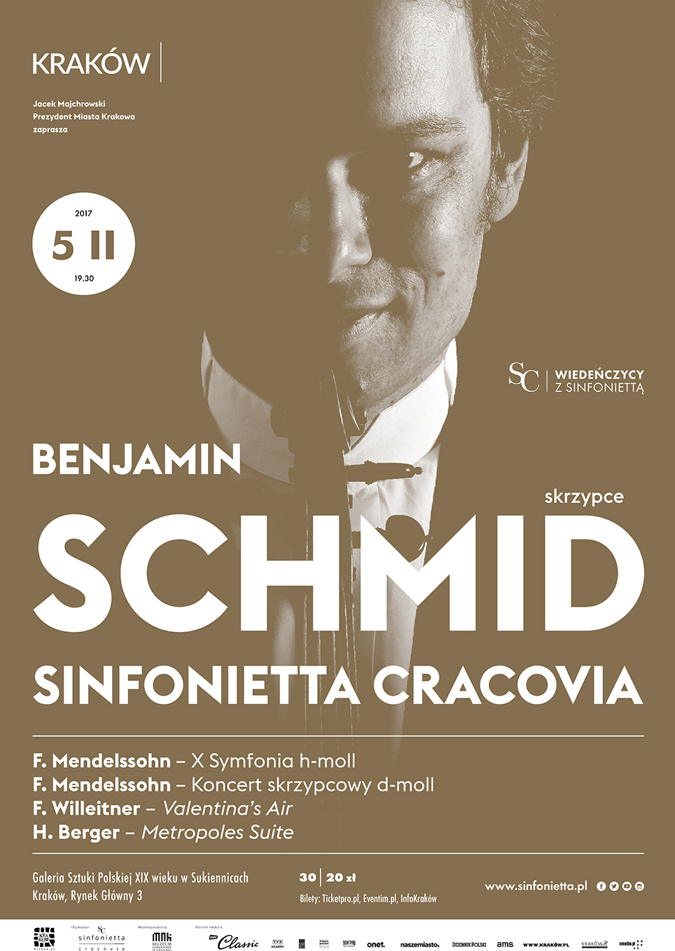 Sinfonietta Cracovia i Benjamin Schmid (źródło: materiały prasowe organizatora)